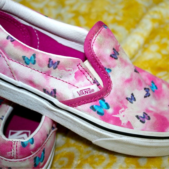 Size 3.0 kids butterfly and unicorn vans sneakers. - Picture 6 of 6